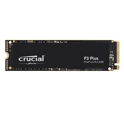 כונן אחסון פלאש קרושיאל Crucial CT4000P3PSSD8 P3 Plus 4TB PCIe M.2 2280 SSD Read 4800MB/s Write 4100MB/s 800TBW